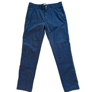 Spoke London Mens Size 32x31 Heroes Build A Chino Pants Navy Smart Casual Cotton